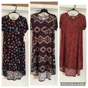 Lot of 3 LulaRoe Carly’s size S